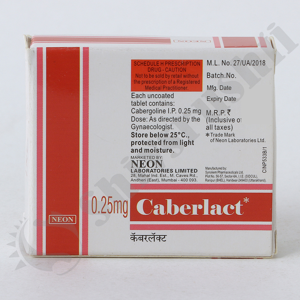 CABERLACT 0.25MG TAB - Image 3