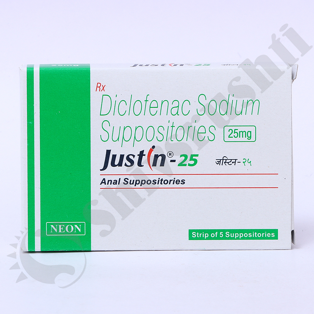 JUSTIN 25MG 5 SUPP