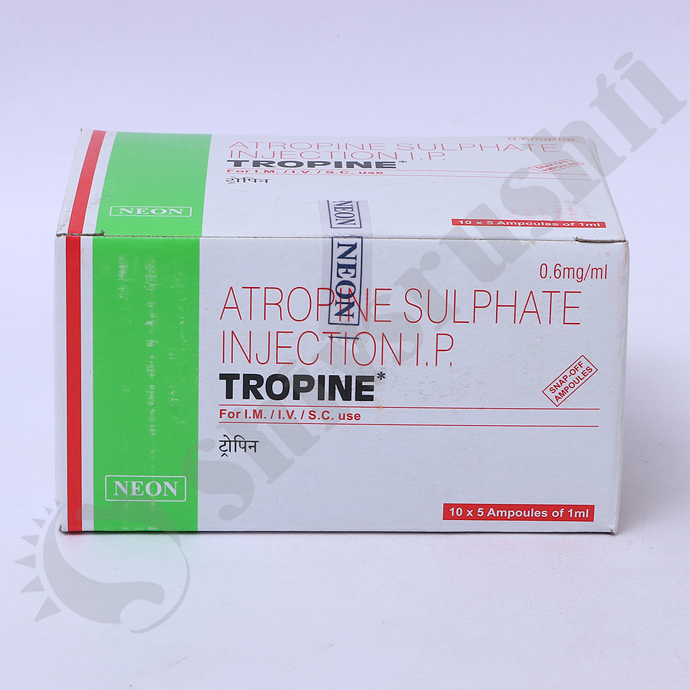 TROPINE 0.5% Injection 1 ml (Atropine Sulphate Injection)